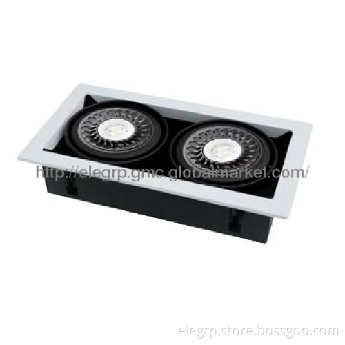 LED Grid light,led grid lamp, Embedded ceiling lamp,double AR111 led